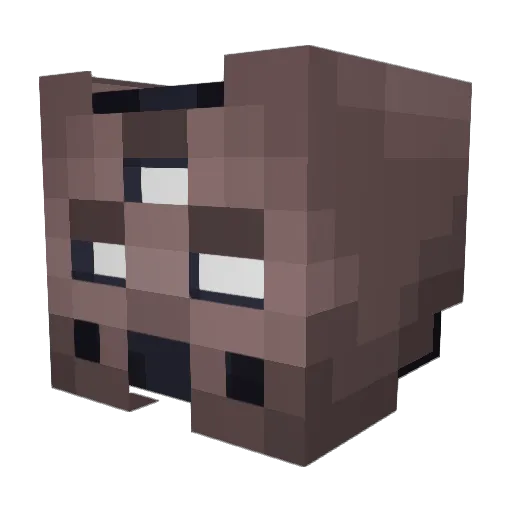 LordRedCap Minecraft avatar head, 3D render