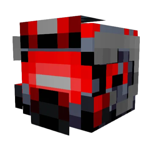 LordRedScale Minecraft avatar head, 3D render