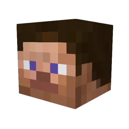 LordRigby Minecraft avatar head, 3D render