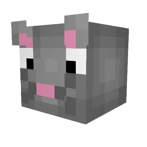 LordRost Minecraft avatar head, 3D render