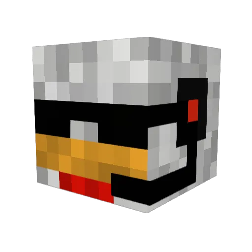 LordSMS Minecraft avatar head, 3D render
