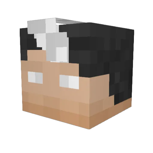 LordSaitine Minecraft avatar head, 3D render