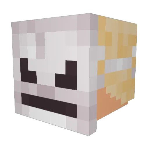 LordSalvos Minecraft avatar head, 3D render