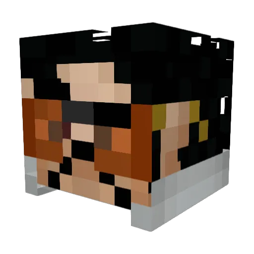 LordSandukhan Minecraft avatar head, 3D render