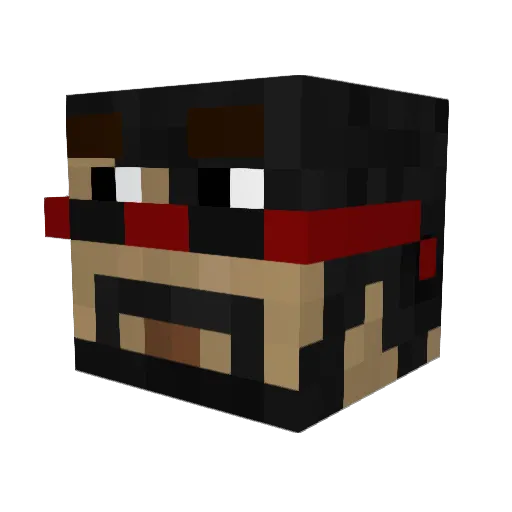 LordSauron007 Minecraft avatar head, 3D render