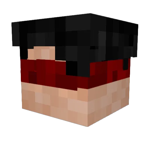 LordSento Minecraft avatar head, 3D render