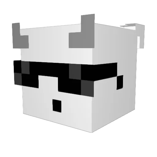LordShen_ Minecraft avatar head, 3D render