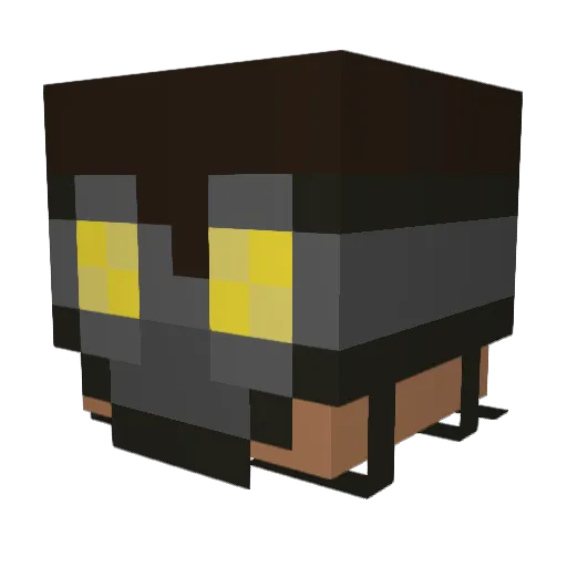 LordSheriff Minecraft avatar head, 3D render