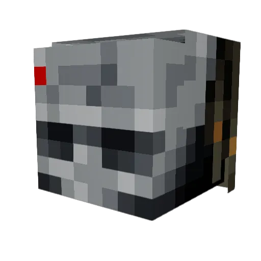 LordSidian Minecraft avatar head, 3D render