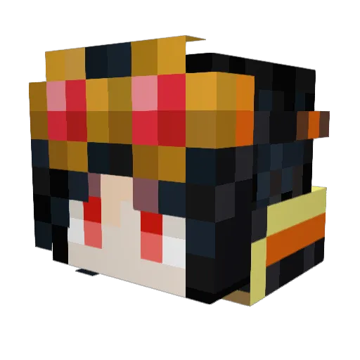 LordSilver02 Minecraft avatar head, 3D render