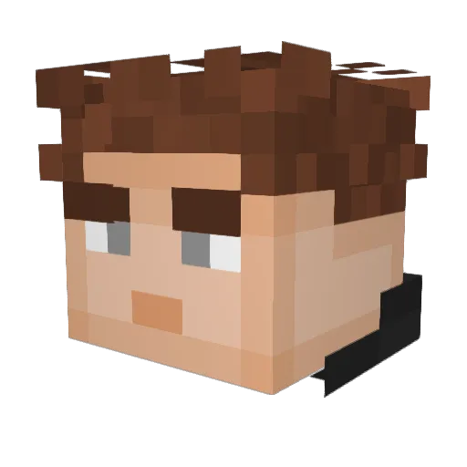 LordSkin Minecraft avatar head, 3D render