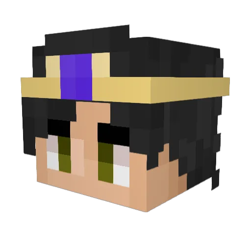 LordSkittles_ Minecraft avatar head, 3D render