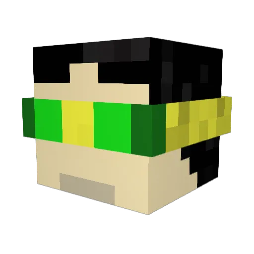 LordSlinkie Minecraft avatar head, 3D render