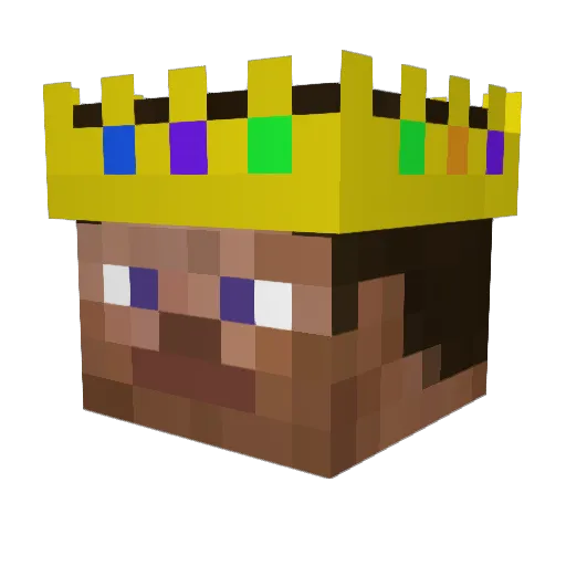 LordSoap Minecraft avatar head, 3D render