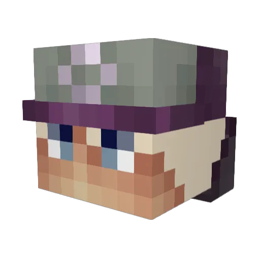 LordThad Minecraft avatar head, 3D render