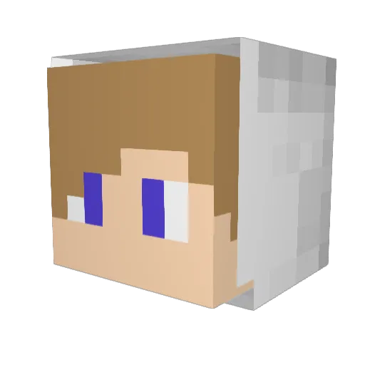 LordThales Minecraft avatar head, 3D render