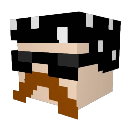 LordTheGriffin Minecraft avatar head, 3D render