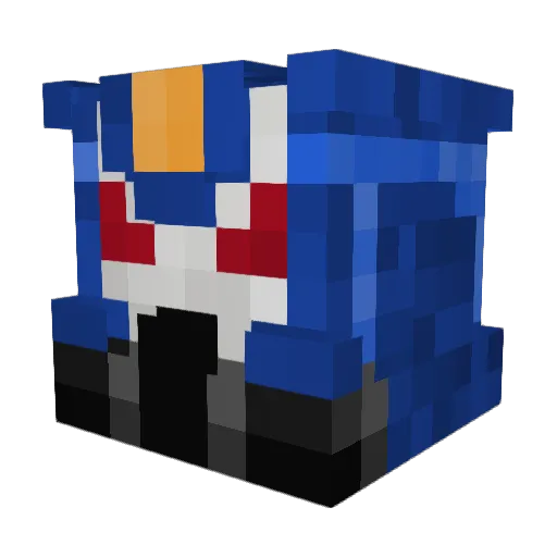 LordTitus_ Minecraft avatar head, 3D render