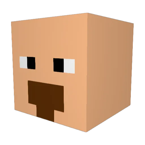 LordTouchMe_ Minecraft avatar head, 3D render
