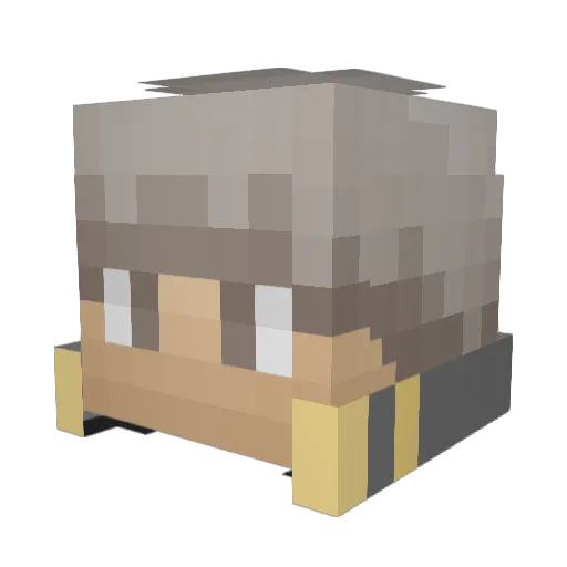 LordTox Minecraft avatar head, 3D render