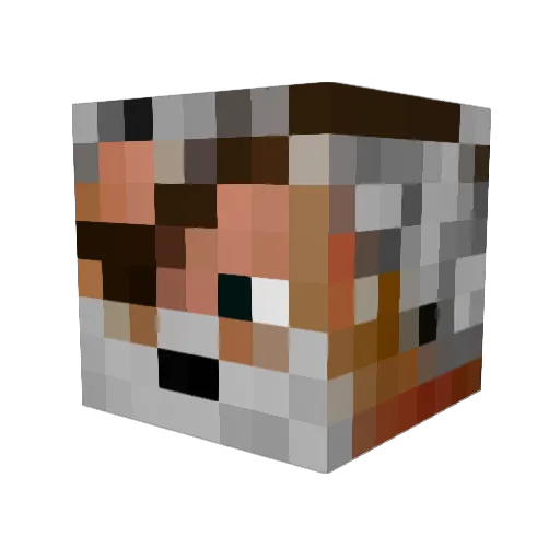LordTremel Minecraft avatar head, 3D render