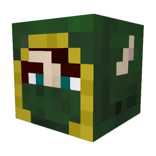 LordTwix Minecraft avatar head, 3D render