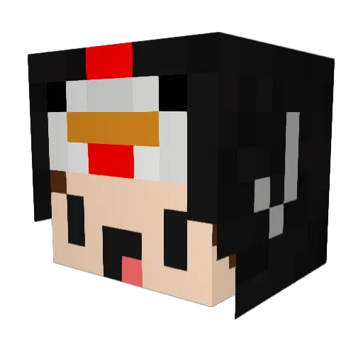 LordVachs Minecraft avatar head, 3D render