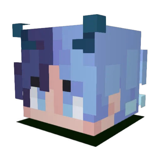LordVex_ Minecraft avatar head, 3D render