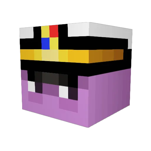 LordViator_ Minecraft avatar head, 3D render