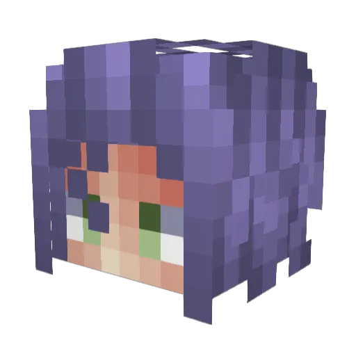 LordVictor27 Minecraft avatar head, 3D render