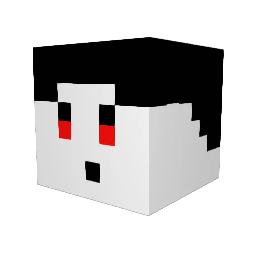 LordVraxius Minecraft avatar head, 3D render