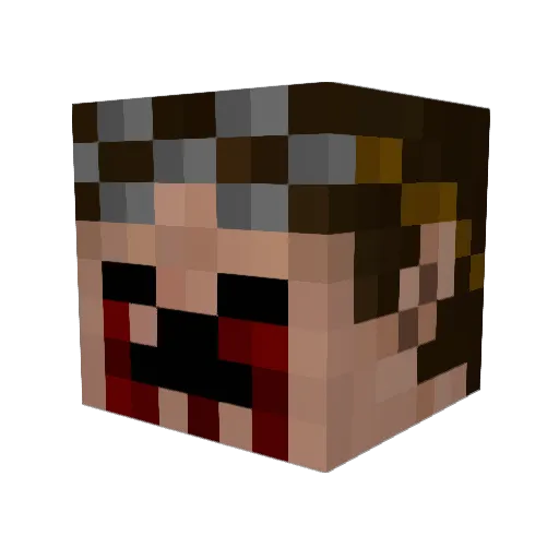 LordWooDoo Minecraft avatar head, 3D render