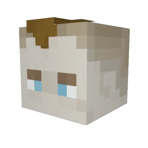 LordX127 Minecraft avatar head, 3D render