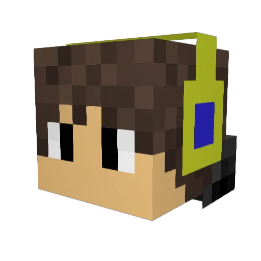 LordXKlay Minecraft avatar head, 3D render