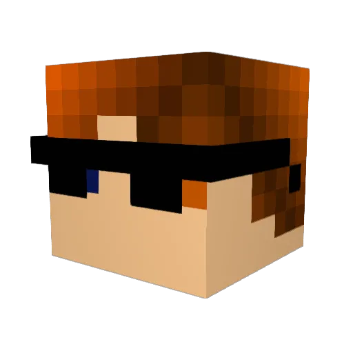 LordX_tw Minecraft avatar head, 3D render
