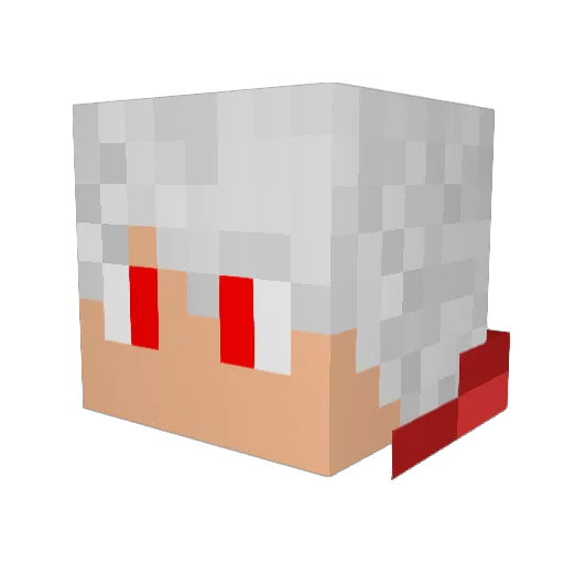 LordZbrojka Minecraft avatar head, 3D render