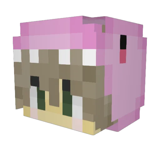 Lord_0f_After Minecraft avatar head, 3D render
