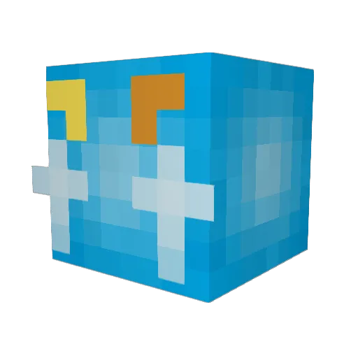 Lord_Andros Minecraft avatar head, 3D render