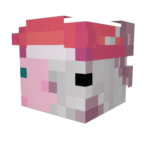 Lord_Axol Minecraft avatar head, 3D render