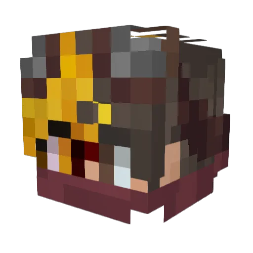 Lord_Bacon Minecraft avatar head, 3D render