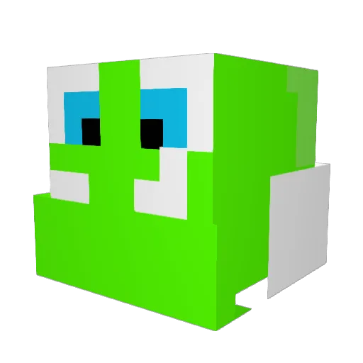 Lord_Baggie Minecraft avatar head, 3D render