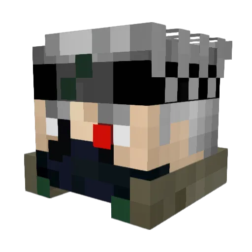 Lord_Banana Minecraft avatar head, 3D render
