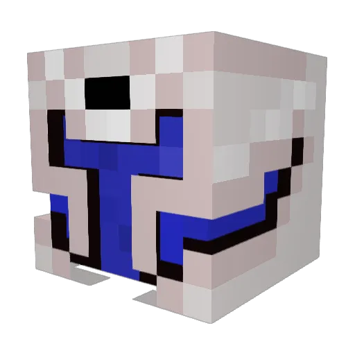 Lord_Blazito Minecraft avatar head, 3D render