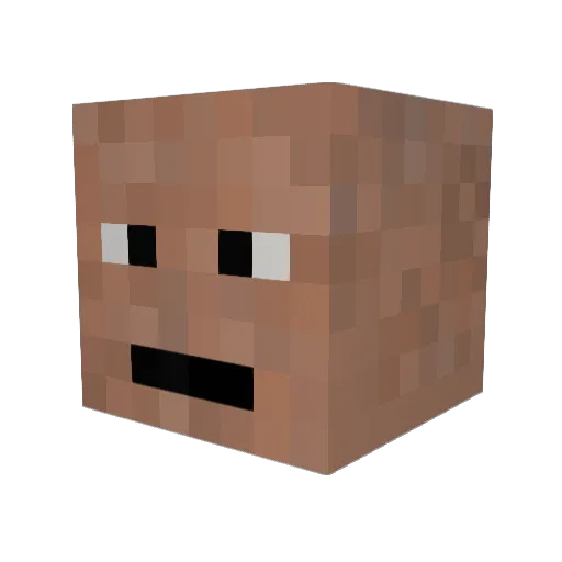 Lord_Calvo Minecraft avatar head, 3D render