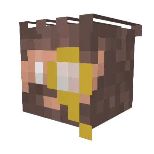 Lord_Captain Minecraft avatar head, 3D render