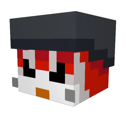 Lord_Chicken__ Minecraft avatar head, 3D render