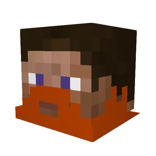 Lord_Dams Minecraft avatar head, 3D render
