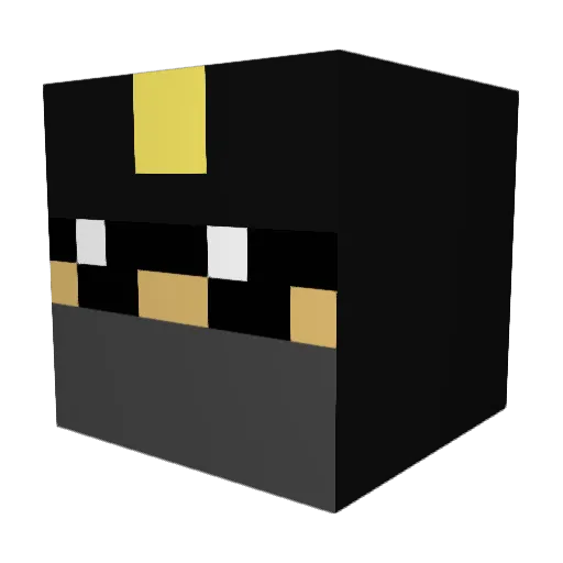 Lord_Dondarion Minecraft avatar head, 3D render
