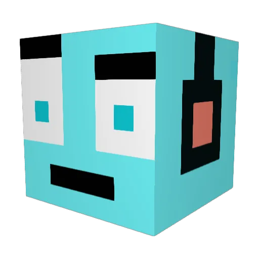 Lord_Entee Minecraft avatar head, 3D render