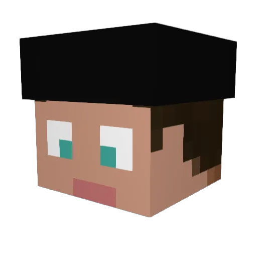 Lord_Fabilous Minecraft avatar head, 3D render